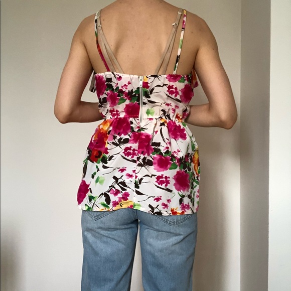 Floral satin top - Picture 8 of 8